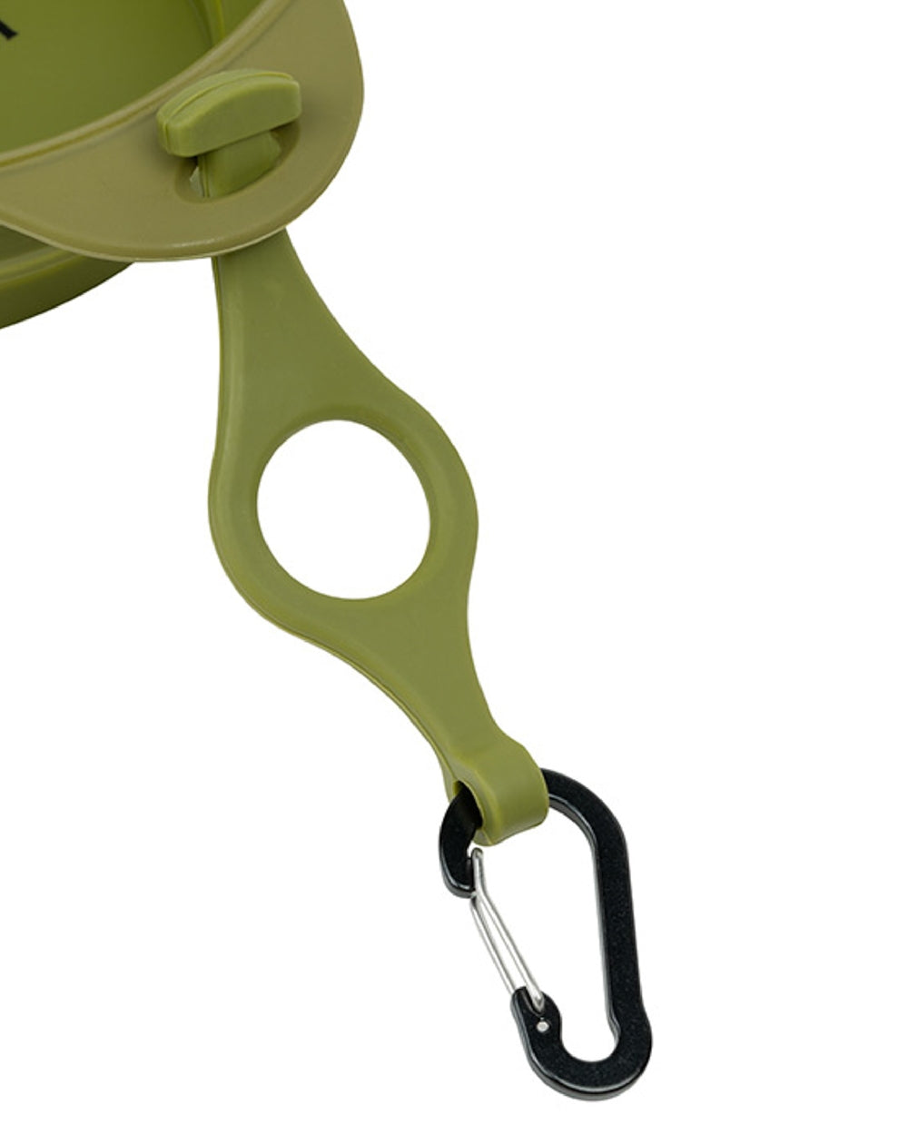 Green coloured Jack Pyke Deluxe Folding Dog Bowl on white background