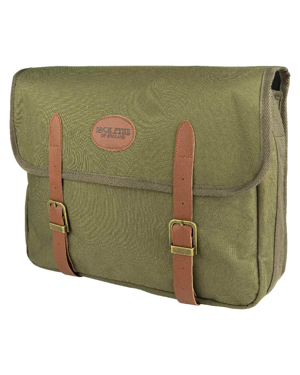 Green coloured Jack Pyke Dog Bag on white background