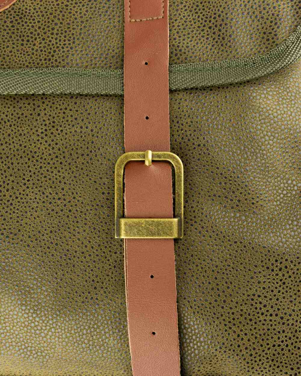 Green coloured Jack Pyke Duotex Dog Bag on white background