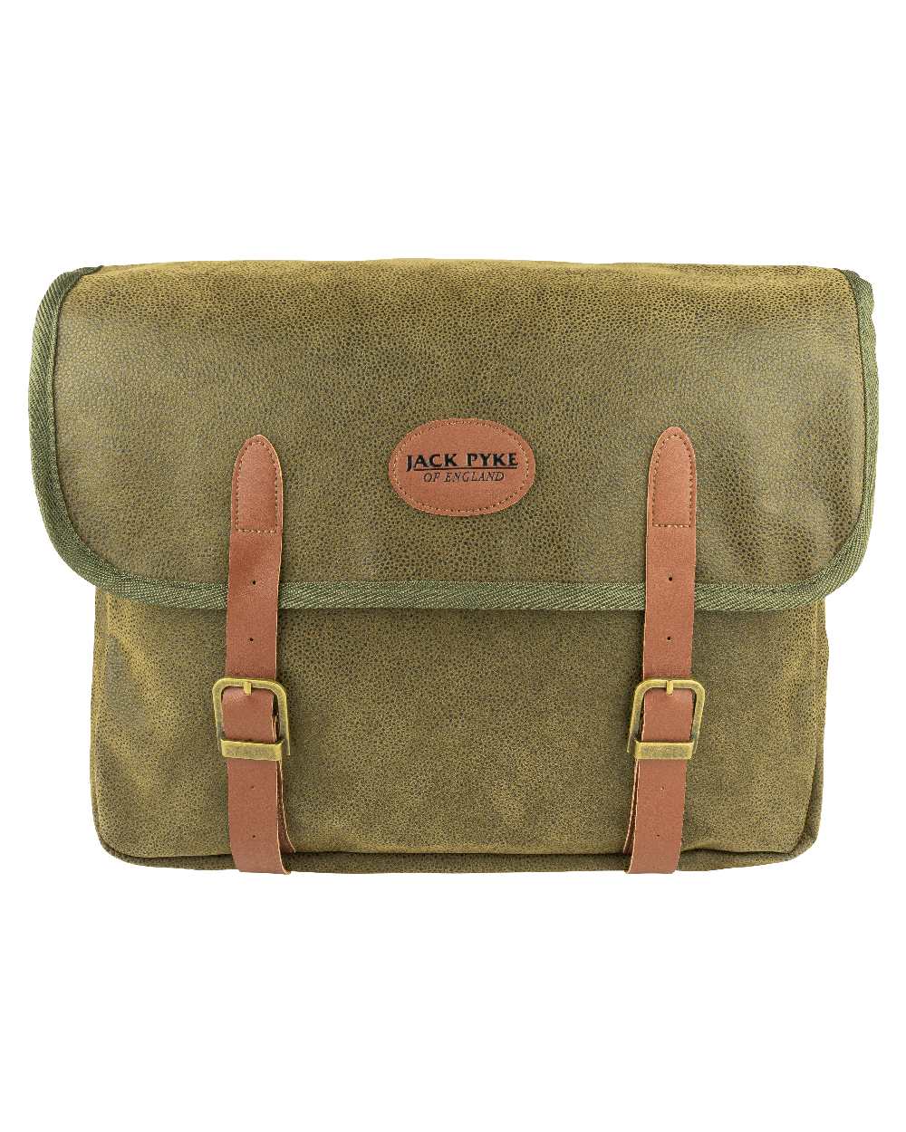 Green coloured Jack Pyke Duotex Dog Bag on white background