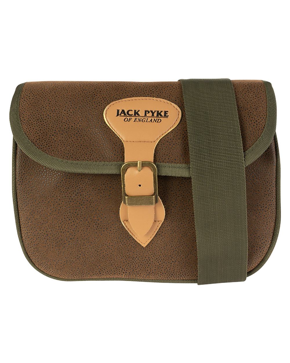 Brown coloured Jack Pyke Duotex Speed Loader Cartridge Bag on white background