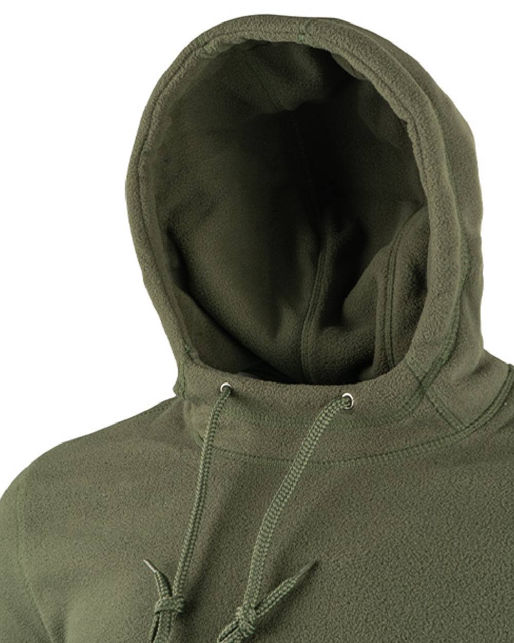 Green coloured Jack Pyke Fieldman Fleece Hoodie on white background