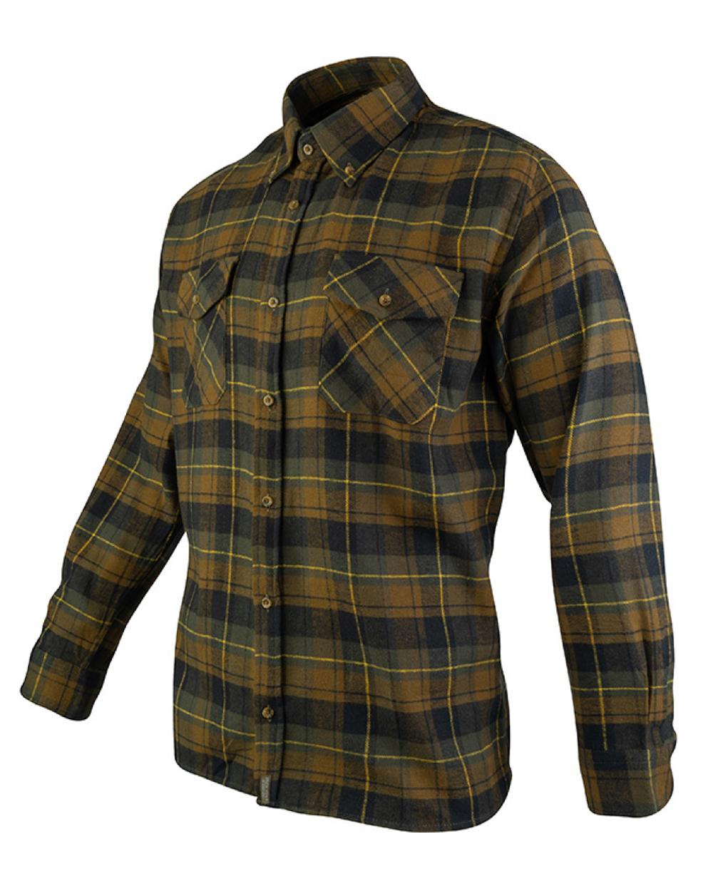 Brown coloured Jack Pyke Flannel Shirt on white background