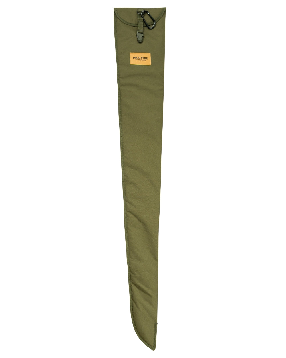 Green coloured Jack Pyke Foldable Gun Slip on white background