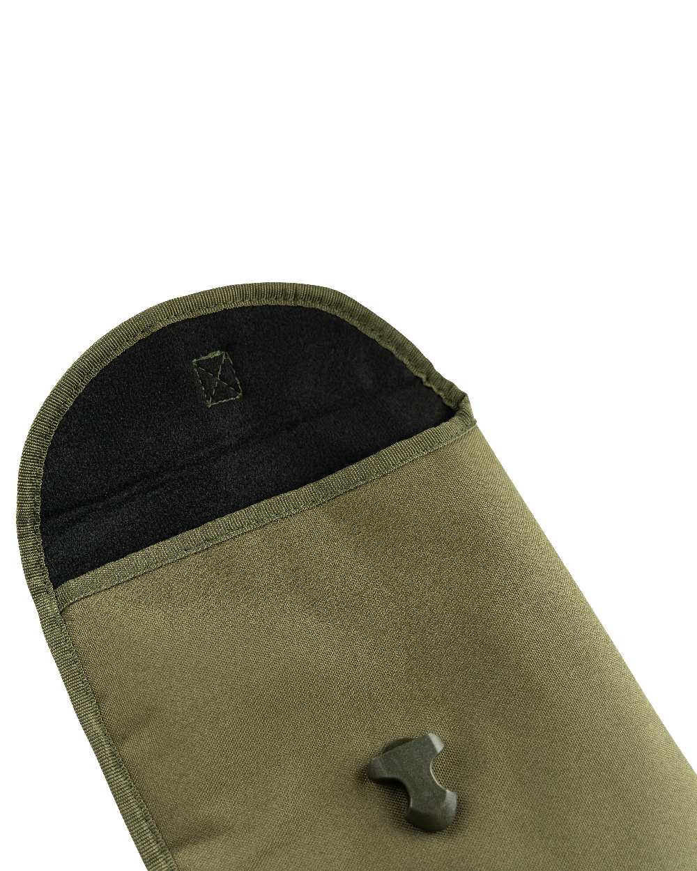 Green coloured Jack Pyke Foldable Gun Slip on white background