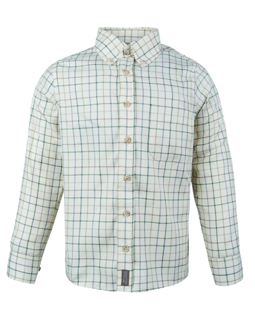 Green coloured Jack Pyke Junior Countryman Shirt on white background