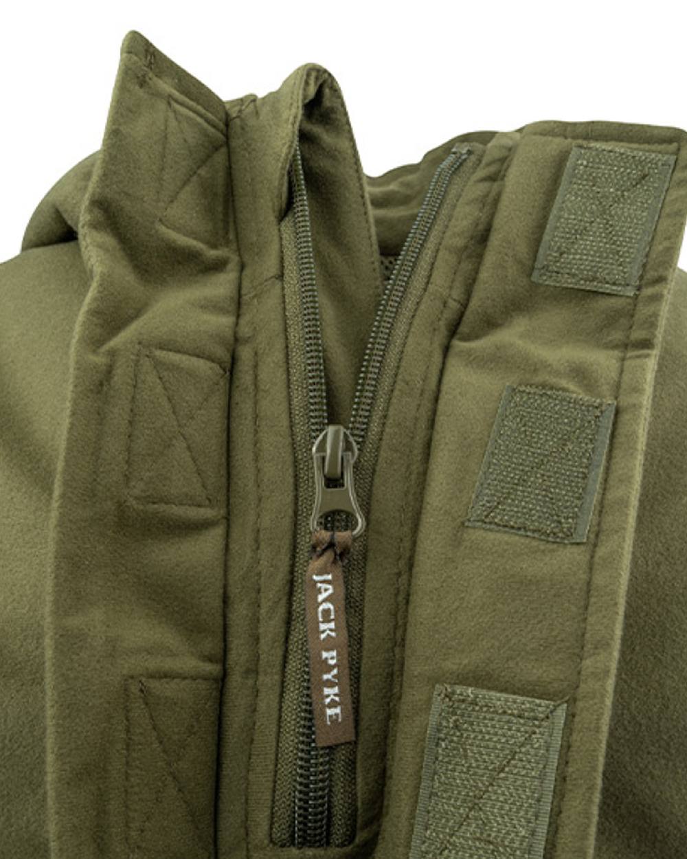 Green coloured Jack Pyke Junior Galbraith Smock on white background