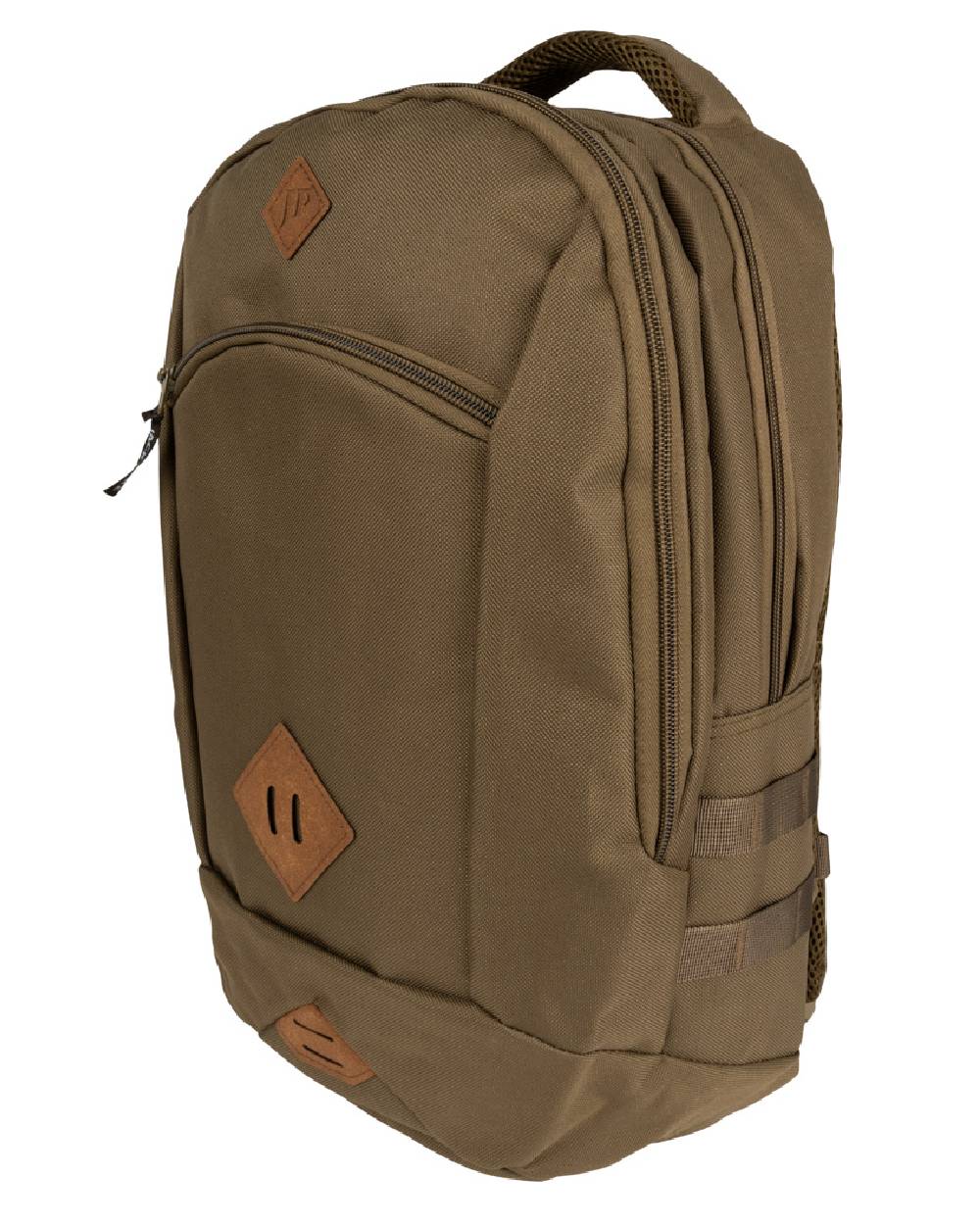 Olive Brown Jack Pyke Kestrel Rucksack on white background