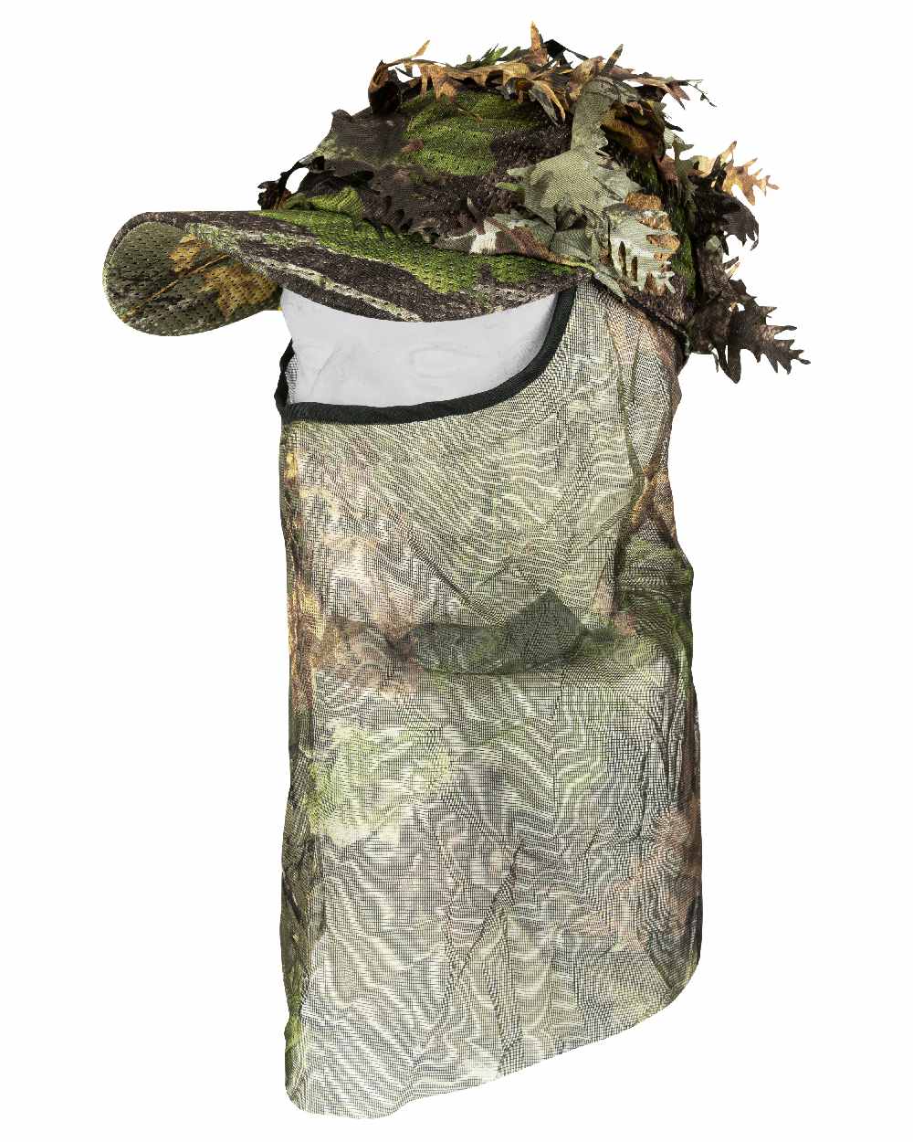 EVO coloured Jack Pyke LLCS 3D Baseball Cap with Veil on white background