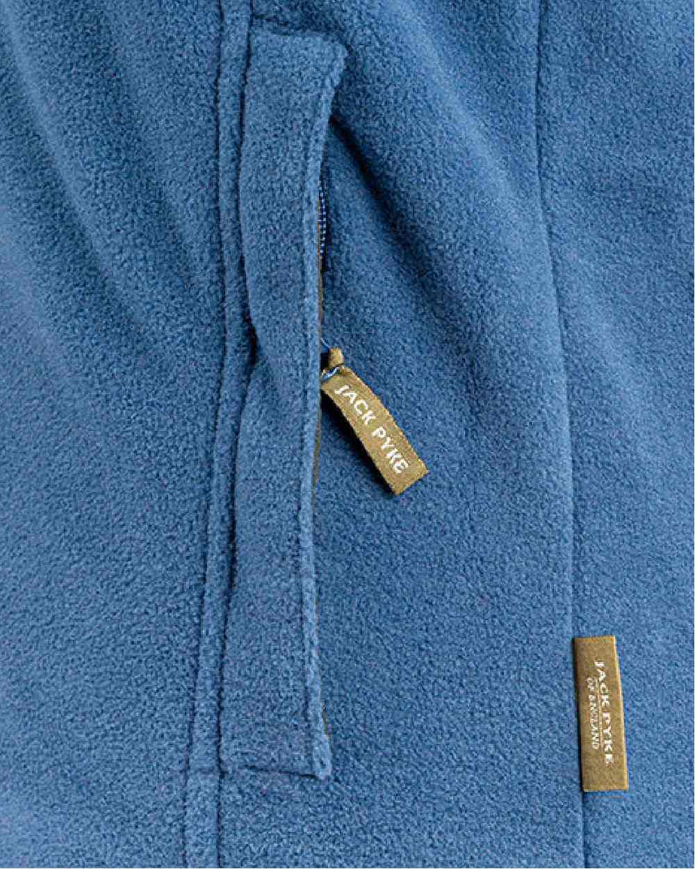 Denim coloured Jack Pyke Ladies Countryman Fleece Gilet on white background