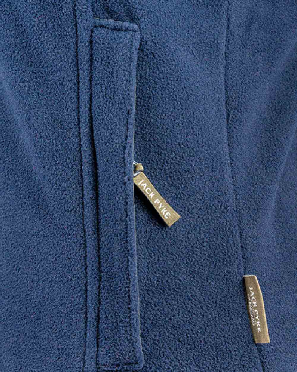 Navy coloured Jack Pyke Ladies Countryman Fleece Gilet on white background