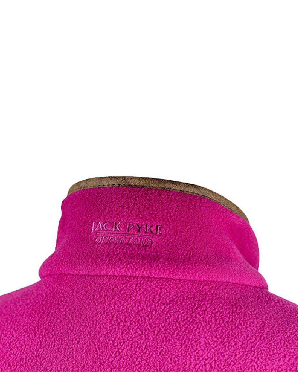Roselle coloured Jack Pyke Ladies Countryman Fleece Gilet on white background