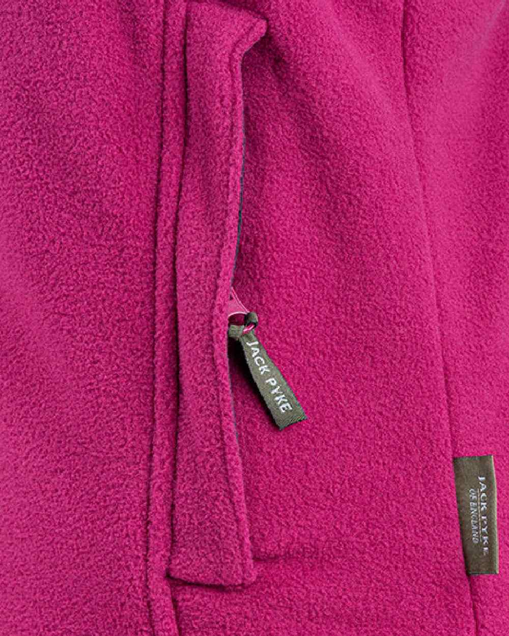 Roselle coloured Jack Pyke Ladies Countryman Fleece Gilet on white background