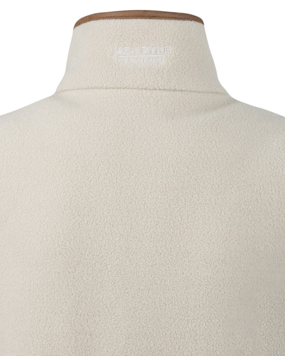 Mushroom coloured Jack Pyke Ladies Countryman Fleece Gilet on white background