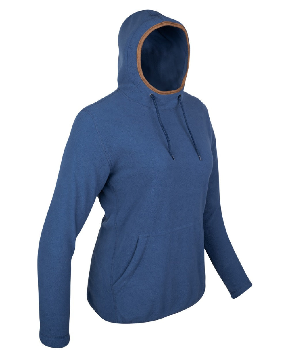 Denim coloured Jack Pyke Ladies Fleece Hoodie on white background