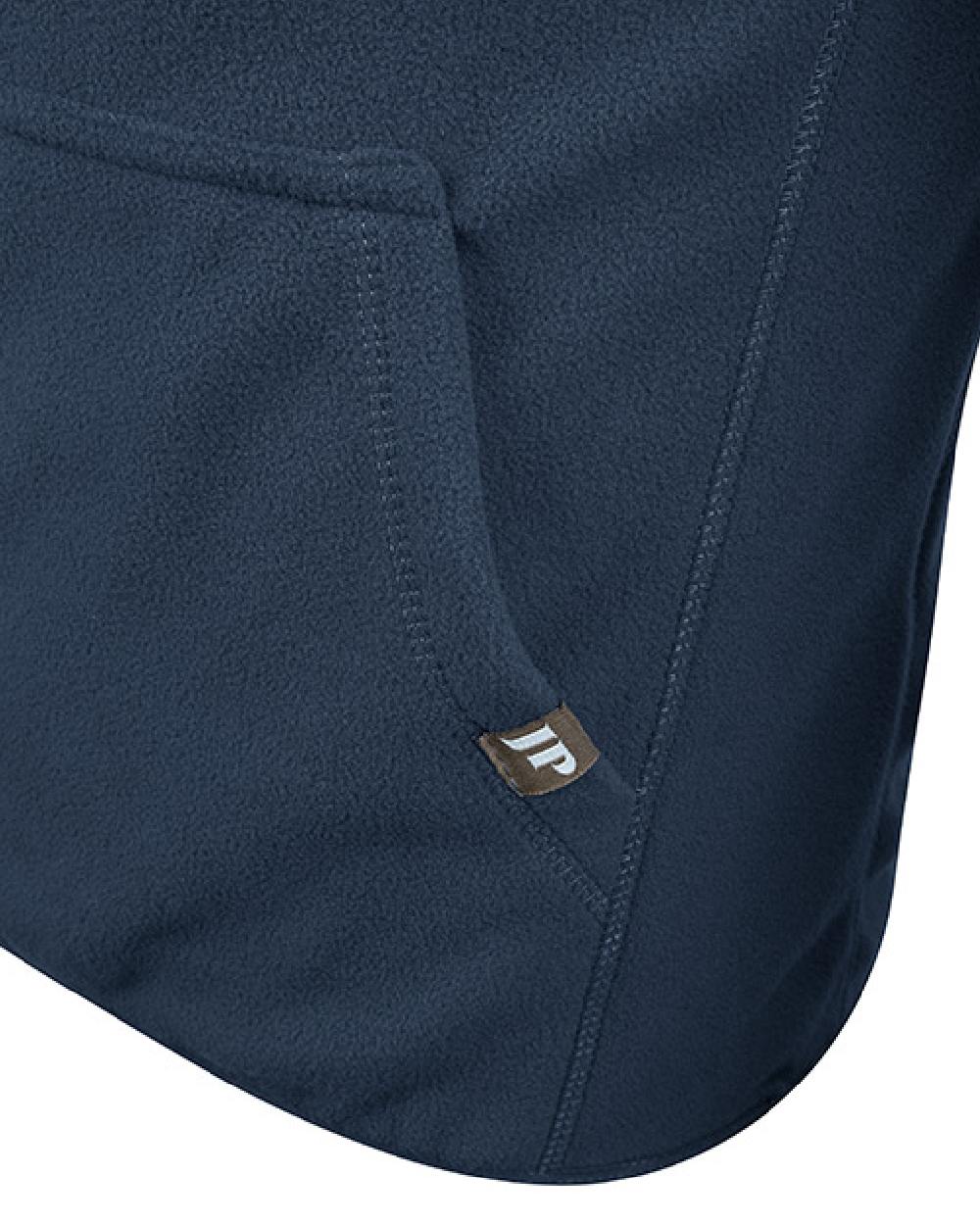 Navy coloured Jack Pyke Ladies Fleece Hoodie on white background
