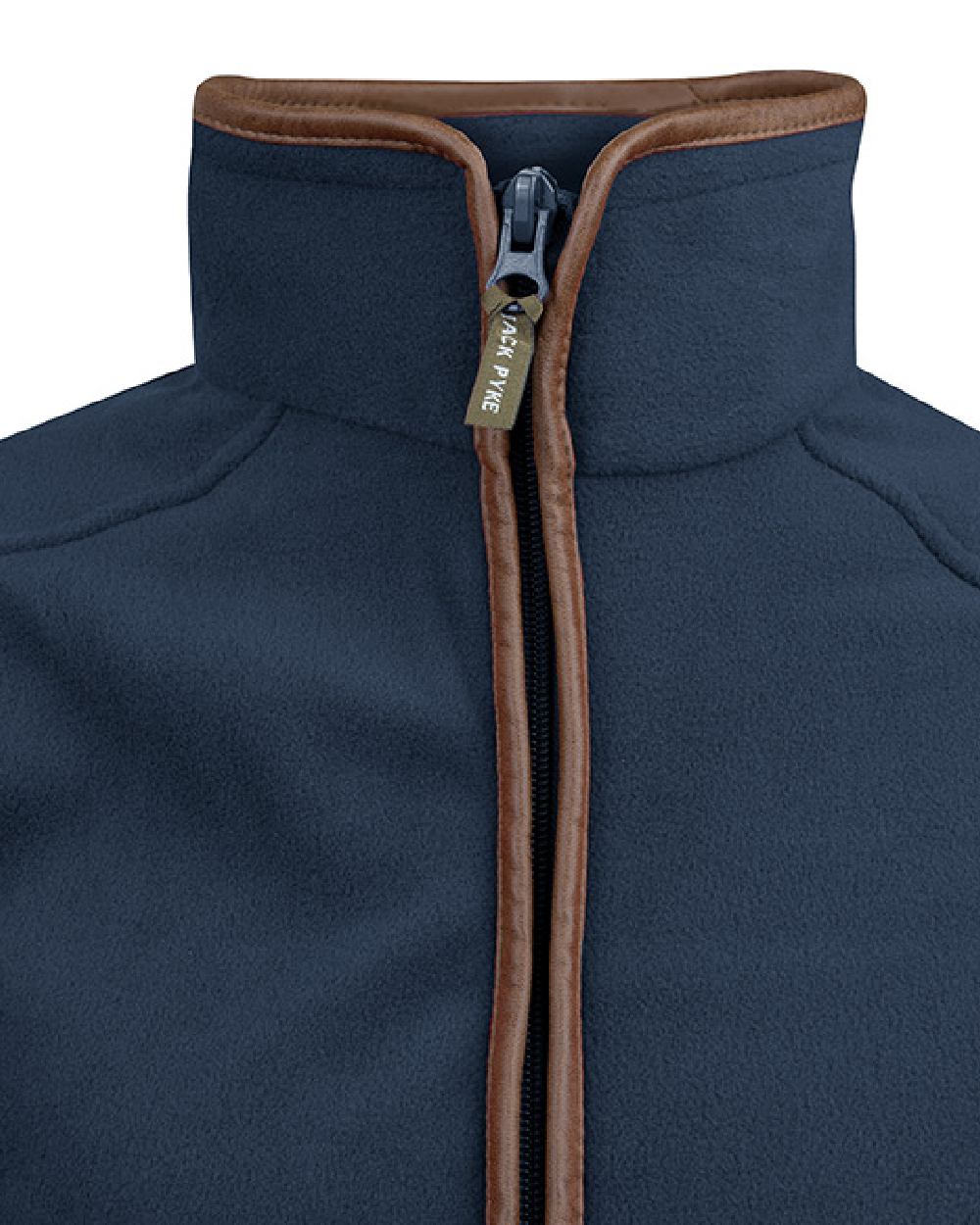 Navy coloured Jack Pyke Ladies Fleece Jacket on white background