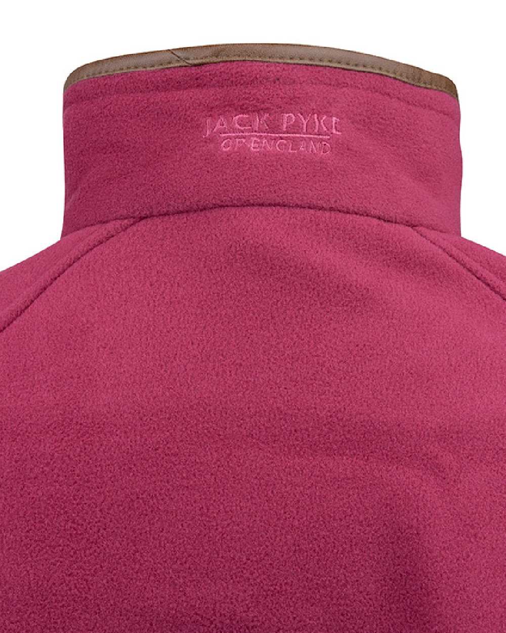 Roselle coloured Jack Pyke Ladies Fleece Jacket on white background