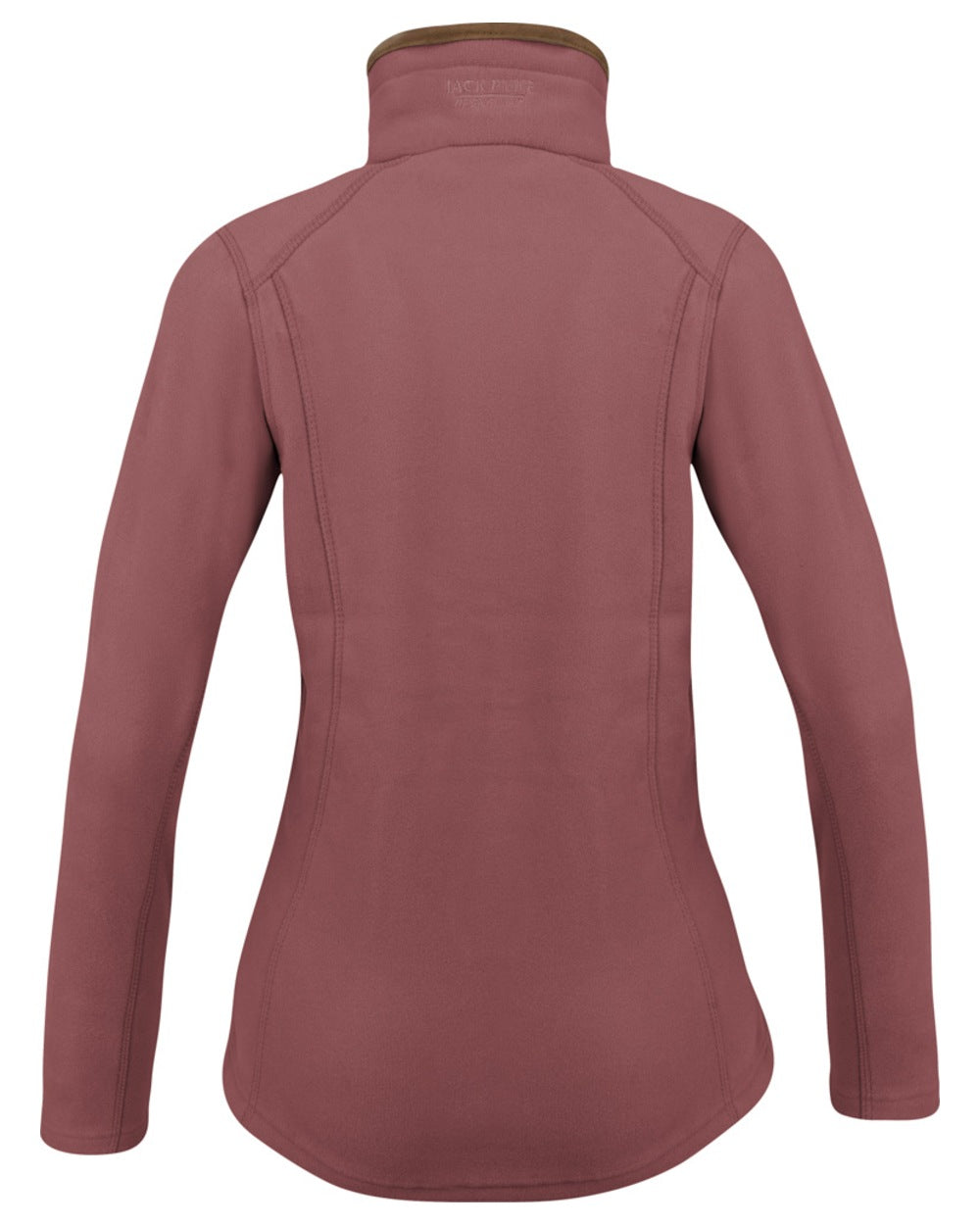 Burnt Copper coloured Jack Pyke Ladies Recycled Fleece Jacket on white background