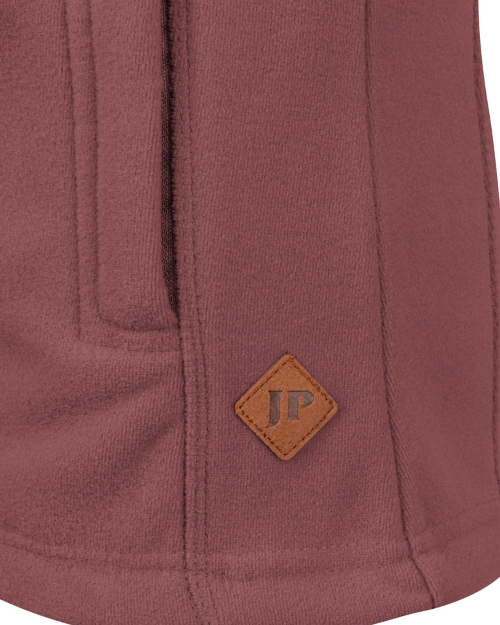 Burnt Copper coloured Jack Pyke Ladies Recycled Fleece Jacket on white background