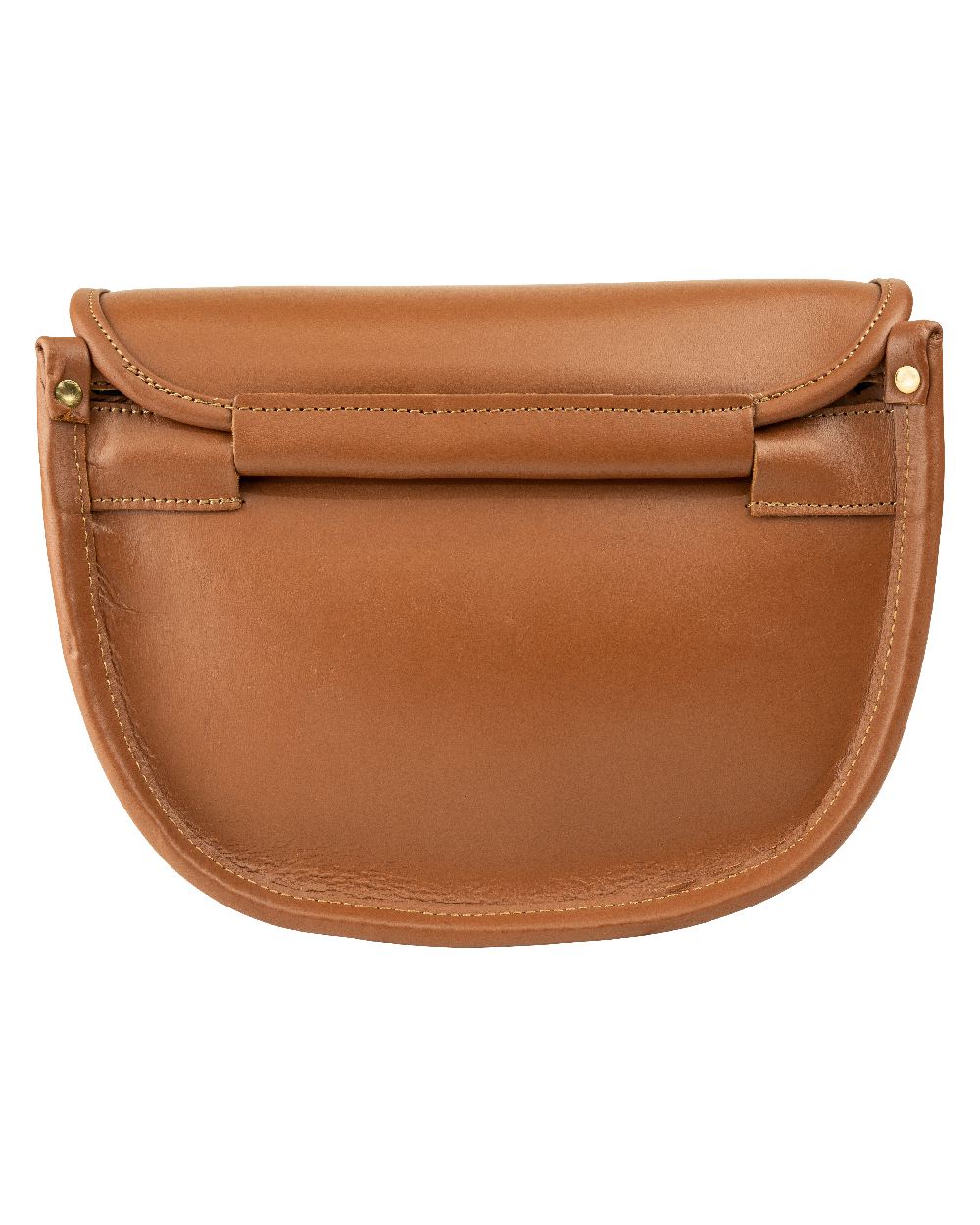 Tan coloured Jack Pyke Leather Cartridge Bag on white background