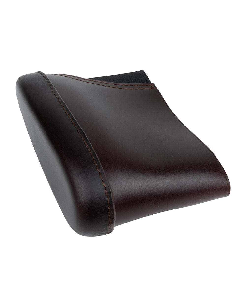 Brown coloured Jack Pyke Leather Stock Pad on white background