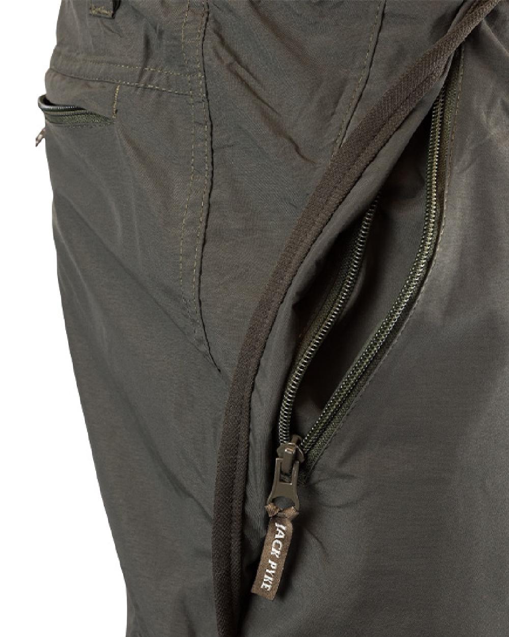 Green coloured Jack Pyke Mens Ashcombe Trousers on white background