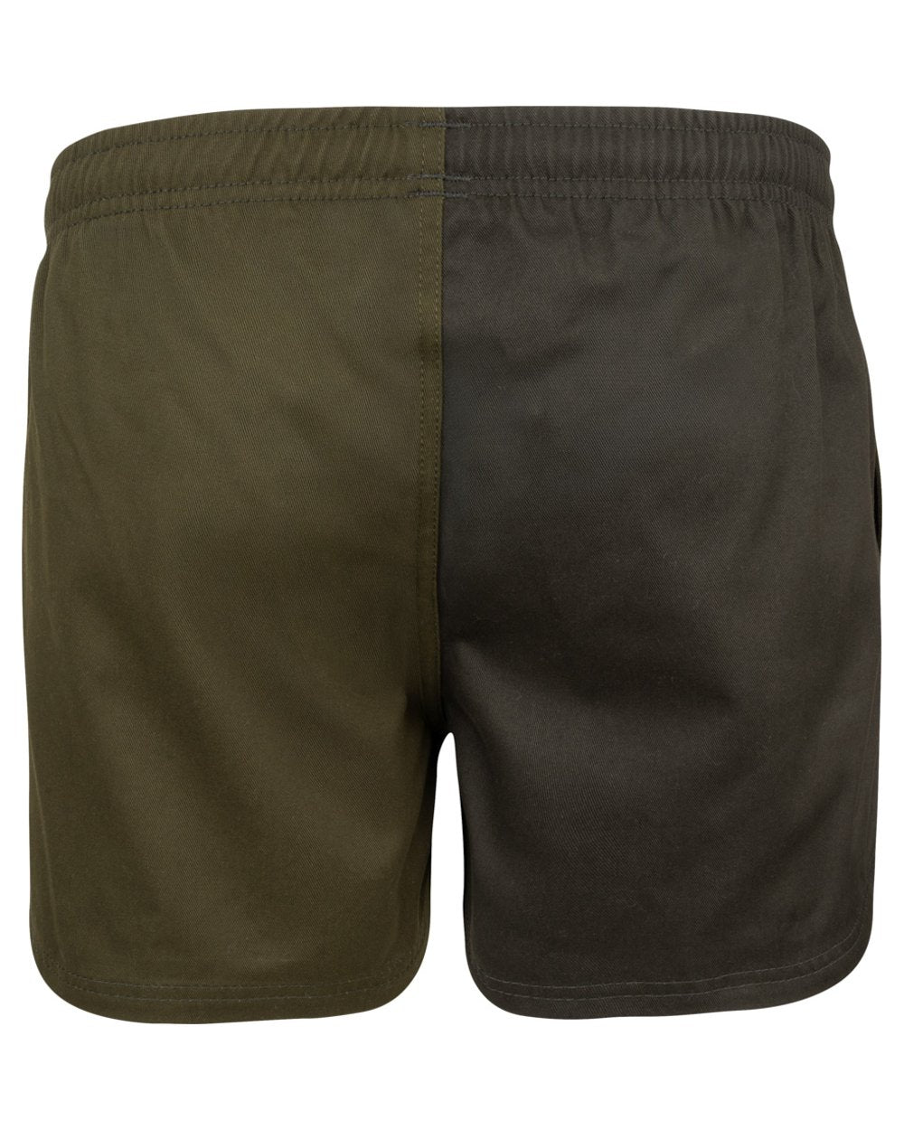 Dark Olive coloured Jack Pyke Mens Yakka Shorts on white background
