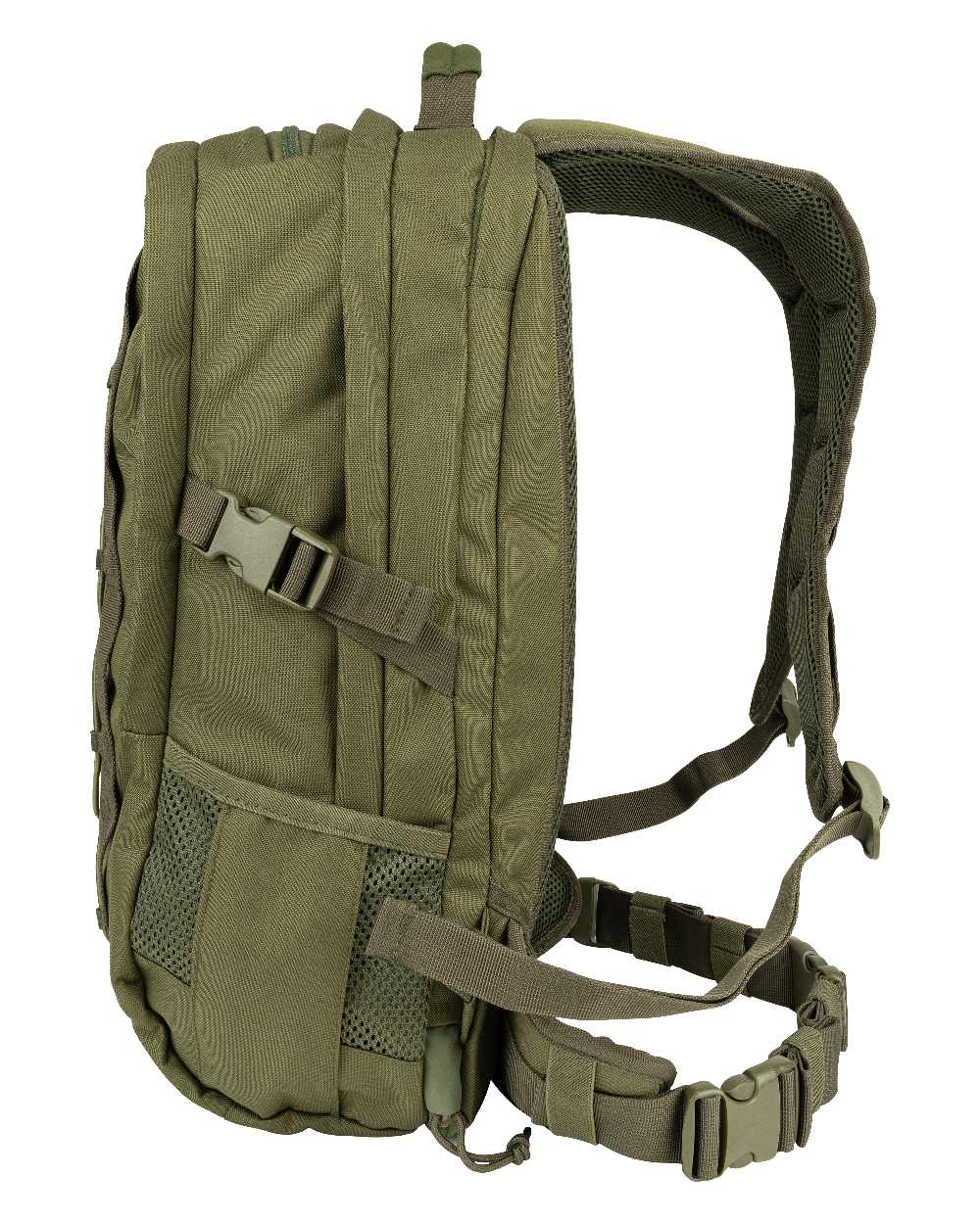 Green coloured Jack Pyke Rifle Rucksack on white background