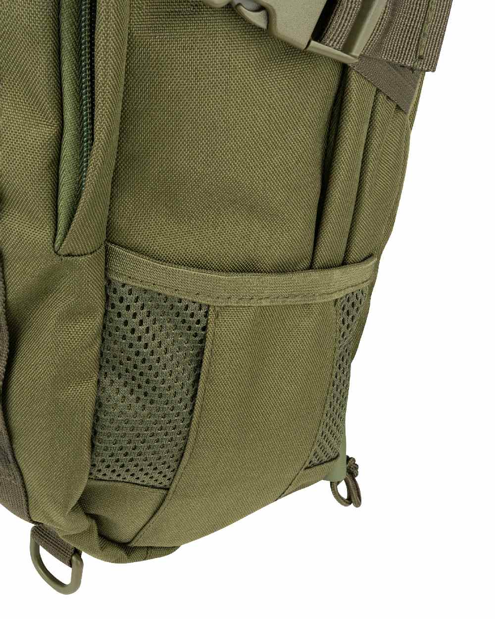 Green coloured Jack Pyke Rifle Rucksack on white background