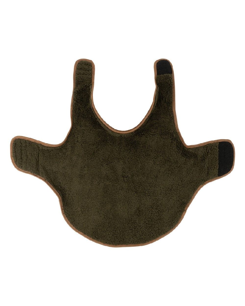 Dark Olive coloured Jack Pyke Sherpa Fleece Dog Coat on white background
