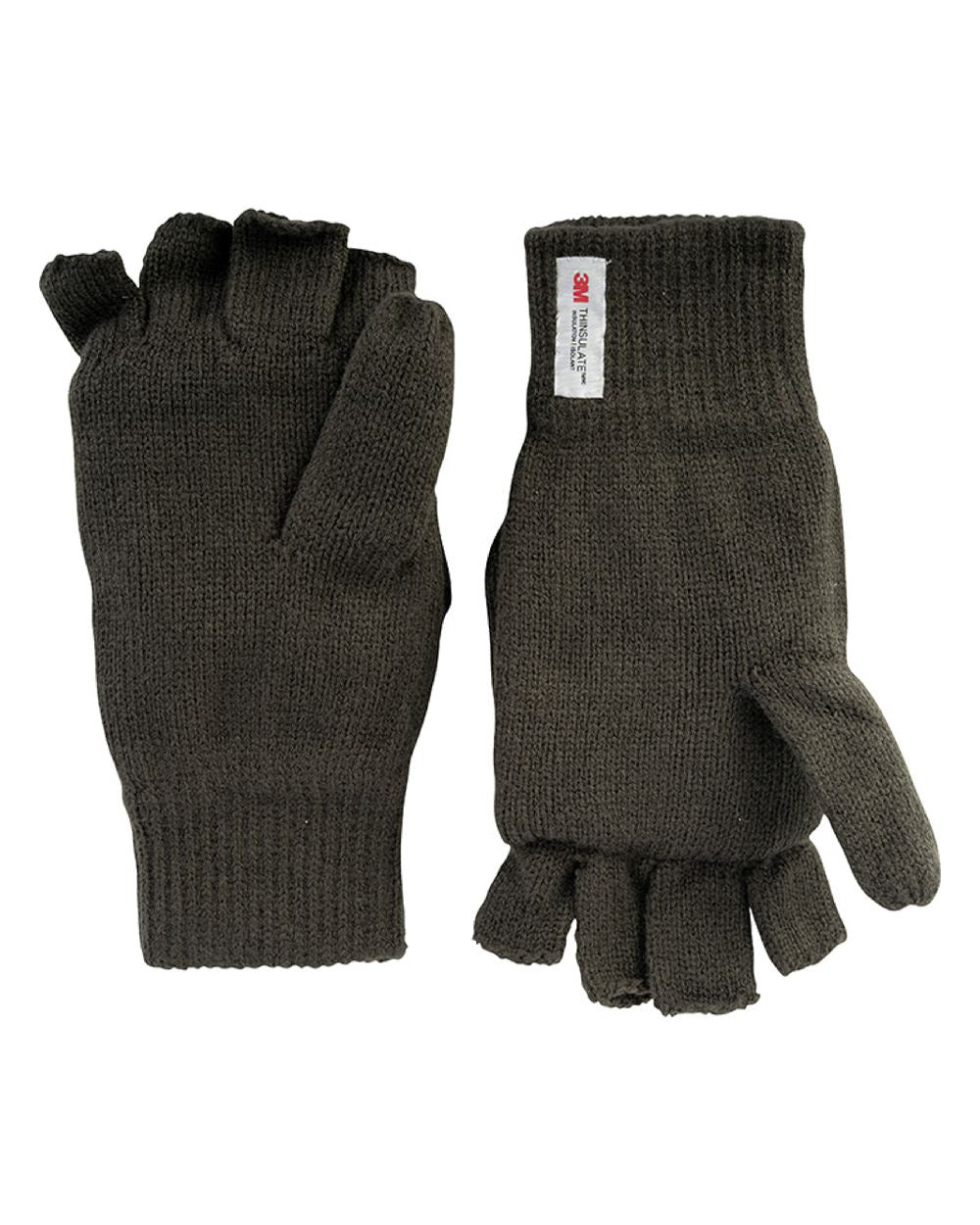 Green coloured Jack Pyke Shooters Mitts on white background