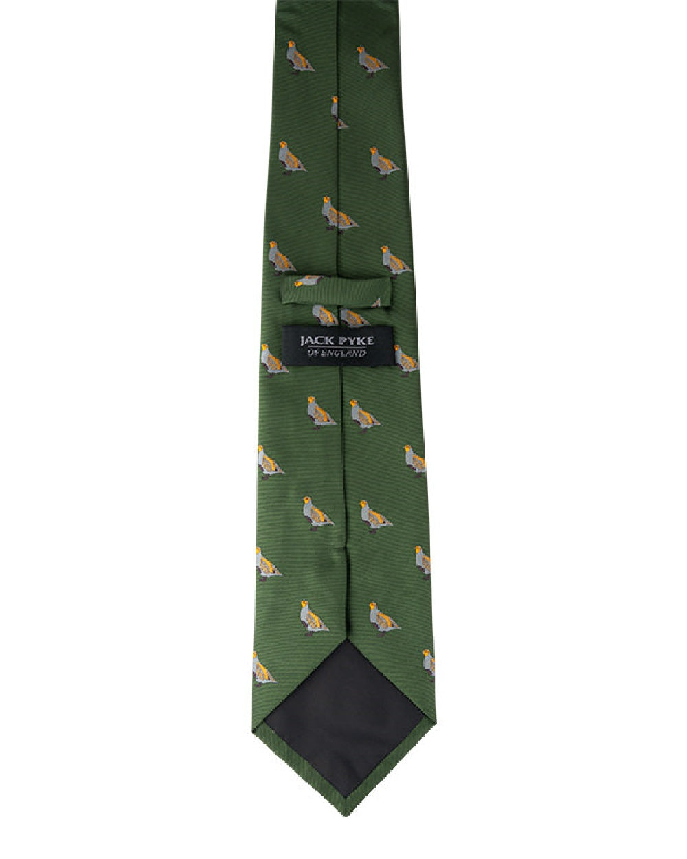 Green coloured Jack Pyke Shooting Tie Partridge on white background