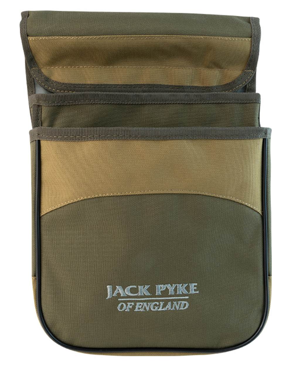 Green coloured Jack Pyke Sporting Cartridge Pouch on white background
