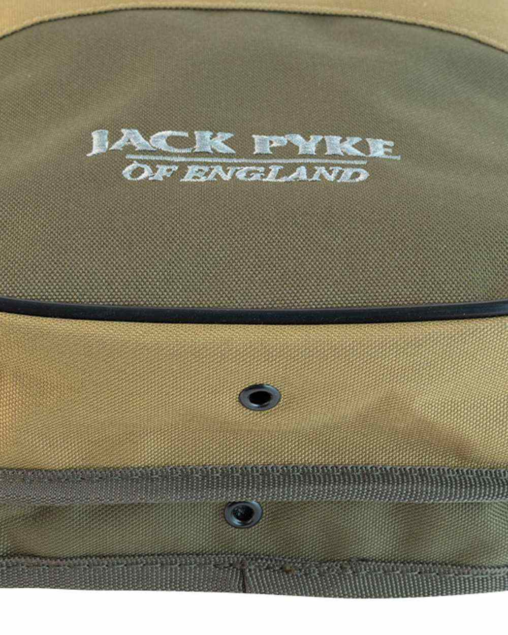 Green coloured Jack Pyke Sporting Cartridge Pouch on white background