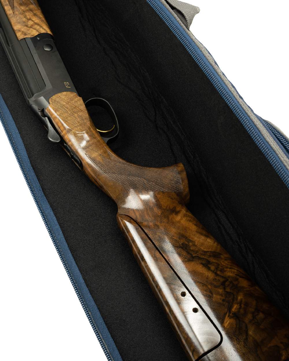 Blue coloured Jack Pyke Sporting Gun Slip on white background