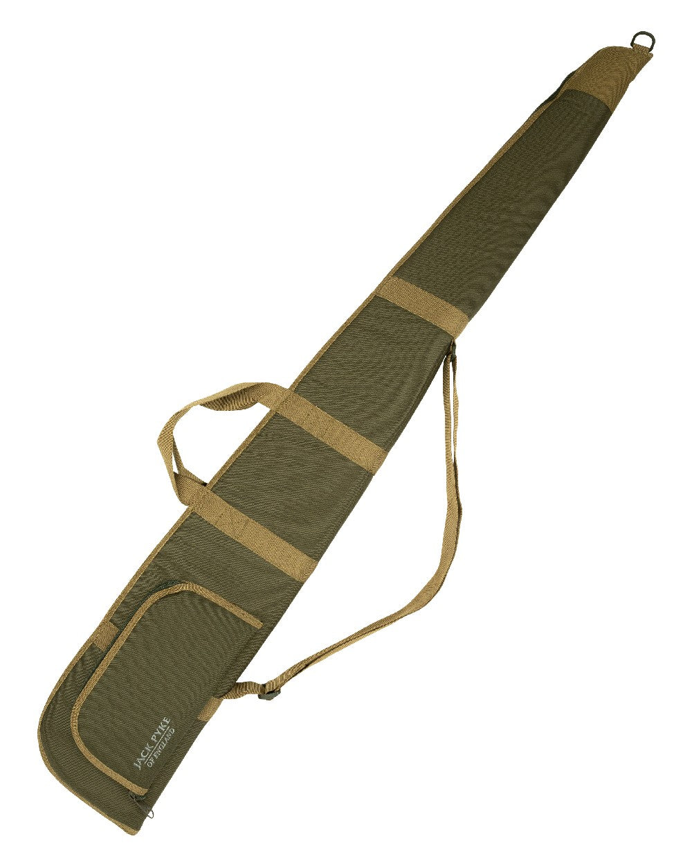 Green coloured Jack Pyke Sporting Gun Slip on white background