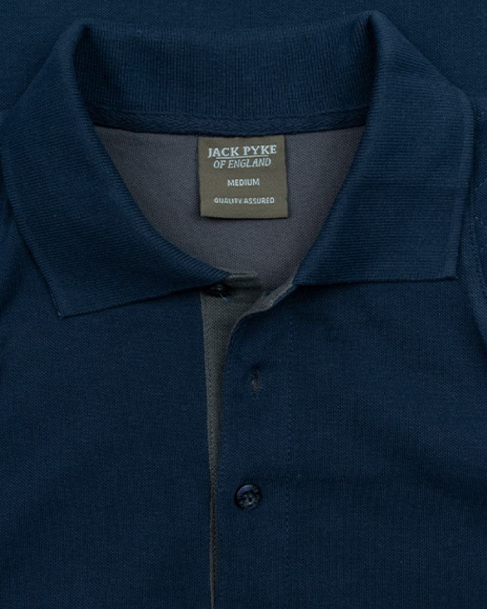 Navy coloured Jack Pyke Sporting Polo Shirt on white background