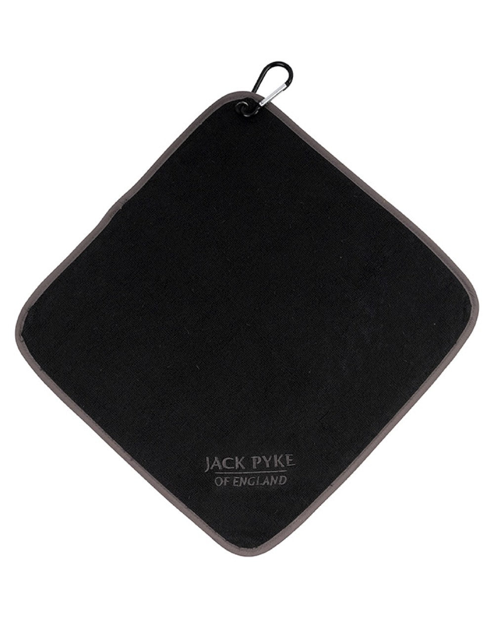 Black coloured Jack Pyke Sporting Shooters Towel on white background