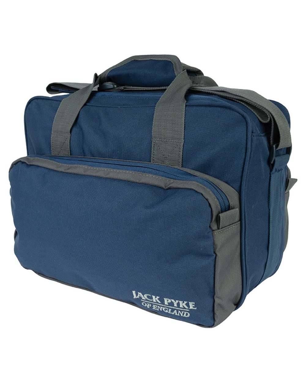Blue coloured Jack Pyke Sporting Shoulder Bag on white background