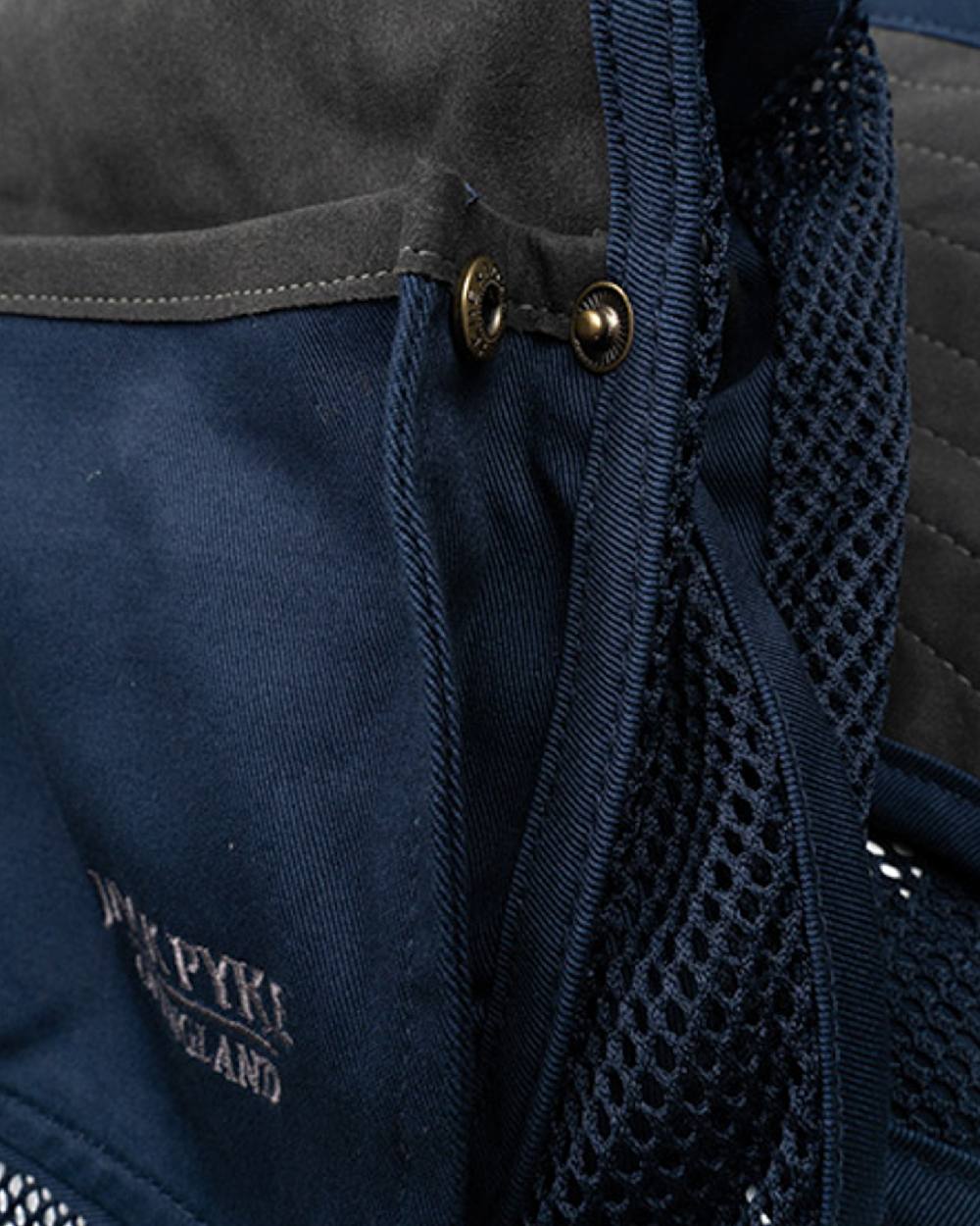 Navy coloured Jack Pyke Sporting Skeet Vest on white background