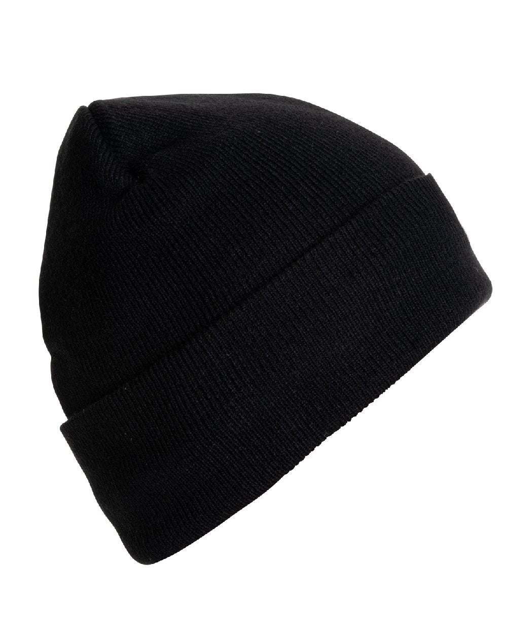 Black coloured Jack Pyke Thinsulate Bob Hat on white background