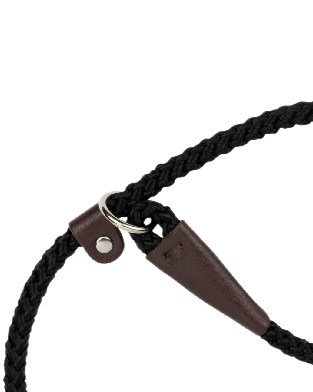 Black Coloured Jack Pyke Traditional Dog Slip Lead on white background