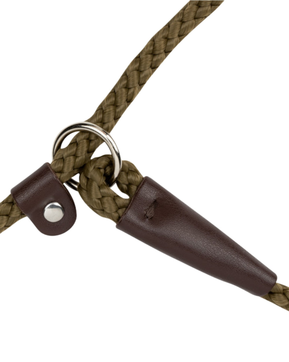 Olive Coloured Jack Pyke Traditional Dog Slip Lead on white background