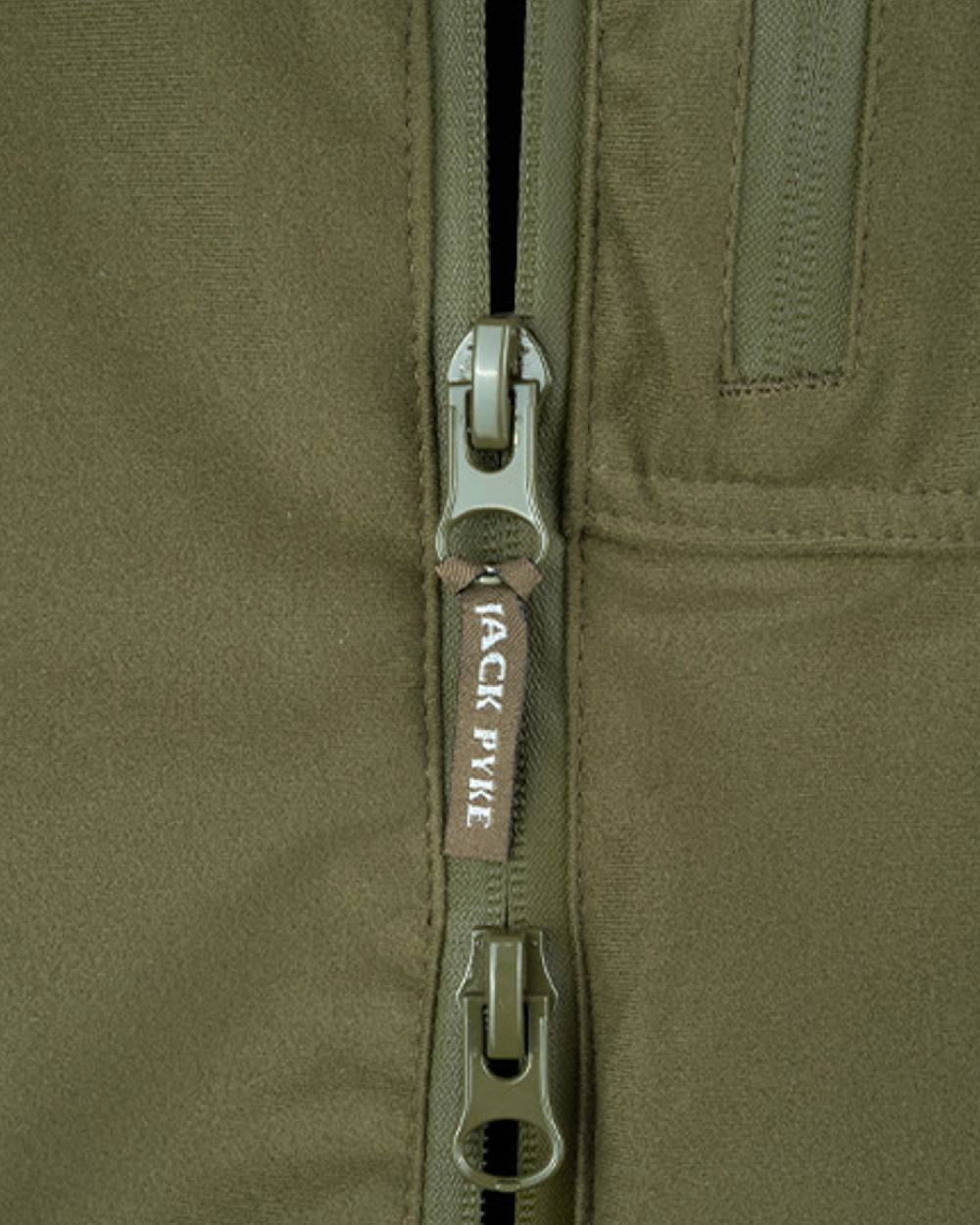 Green coloured Jack Pyke Weardale Field Jacket on white background