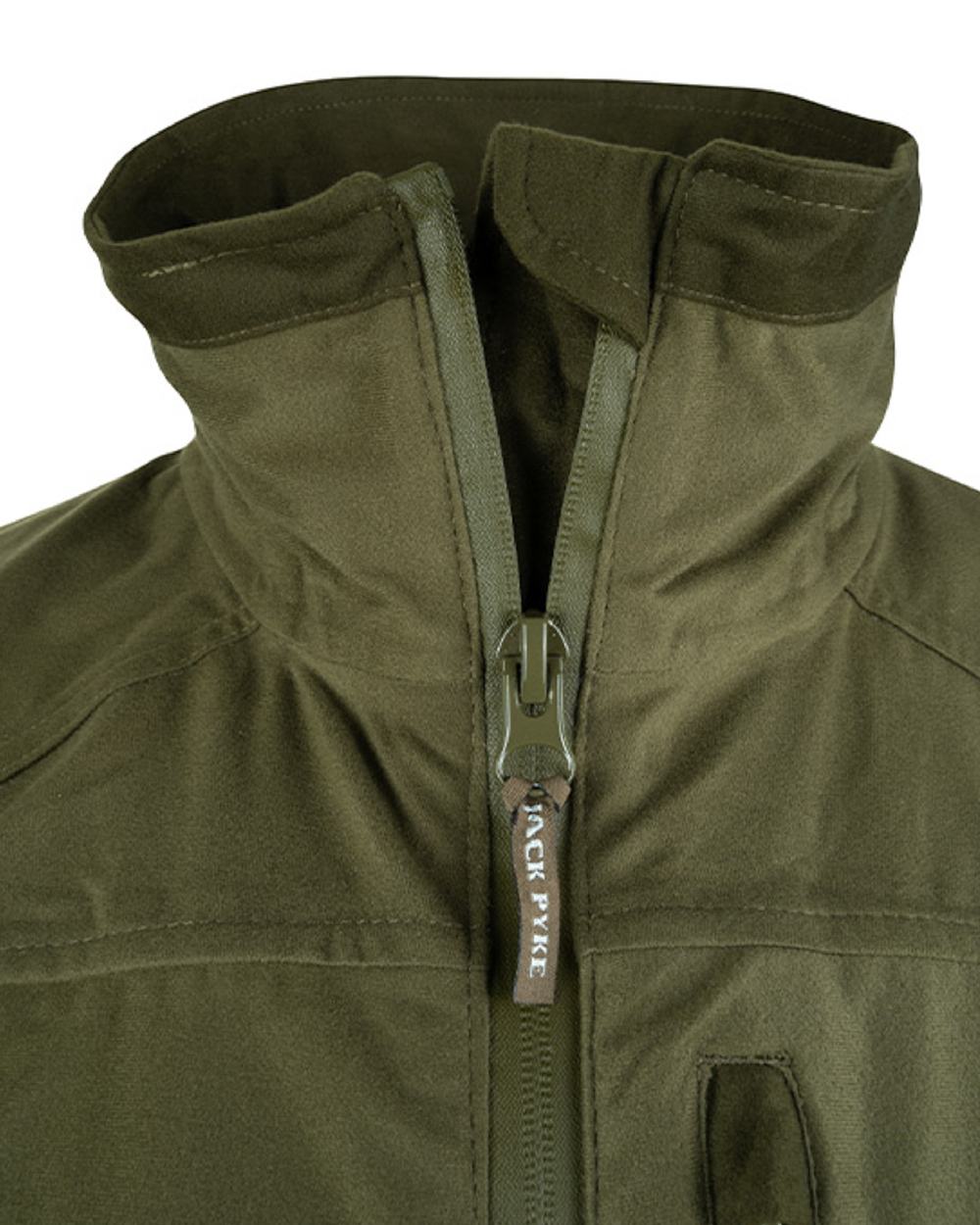 Green coloured Jack Pyke Weardale Field Jacket on white background
