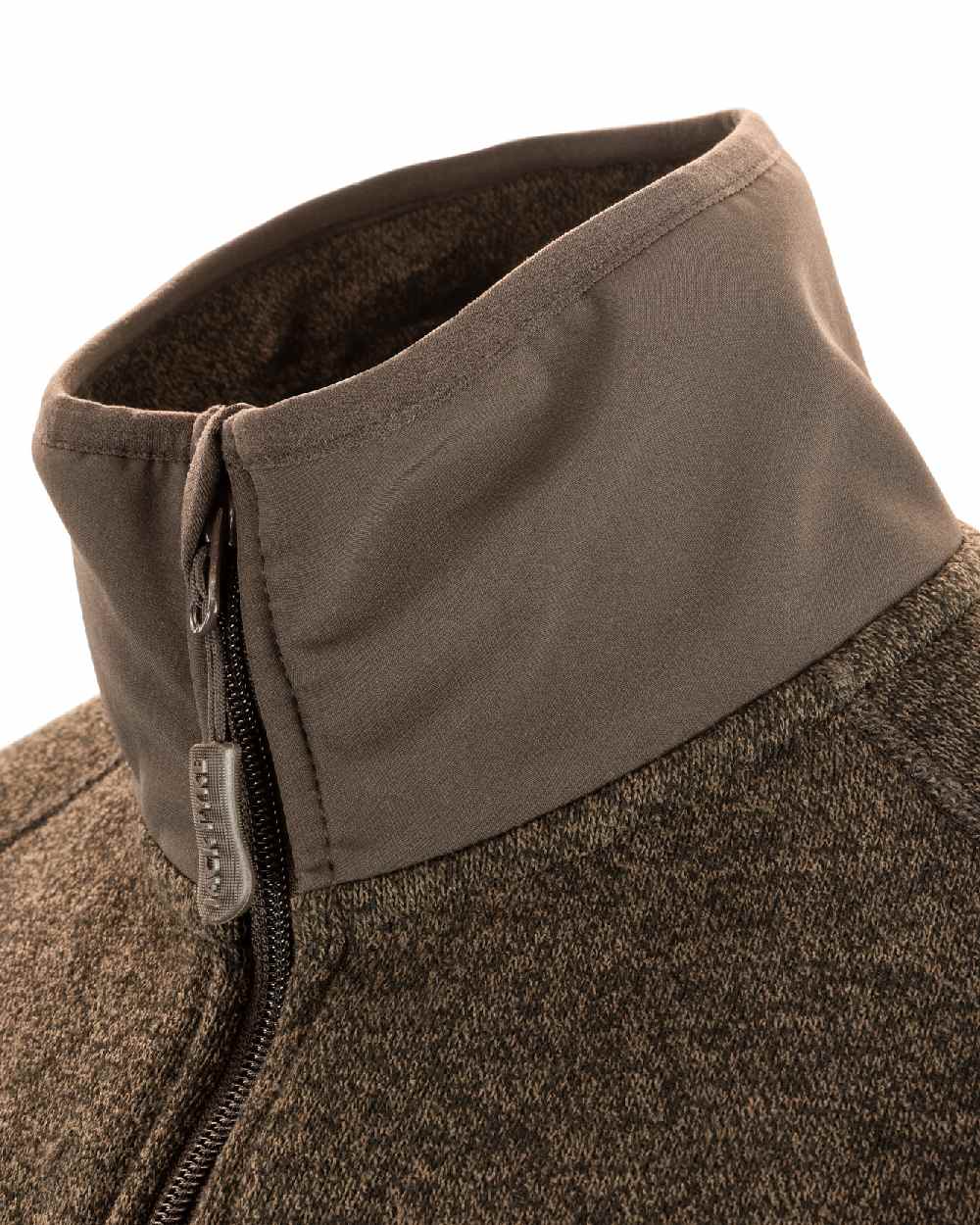 Brown coloured Jack Pyke Weardale Knitted Jacket on white background