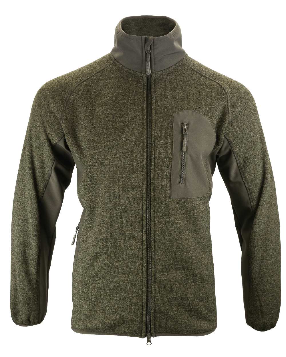 Green coloured Jack Pyke Weardale Knitted Jacket on white background