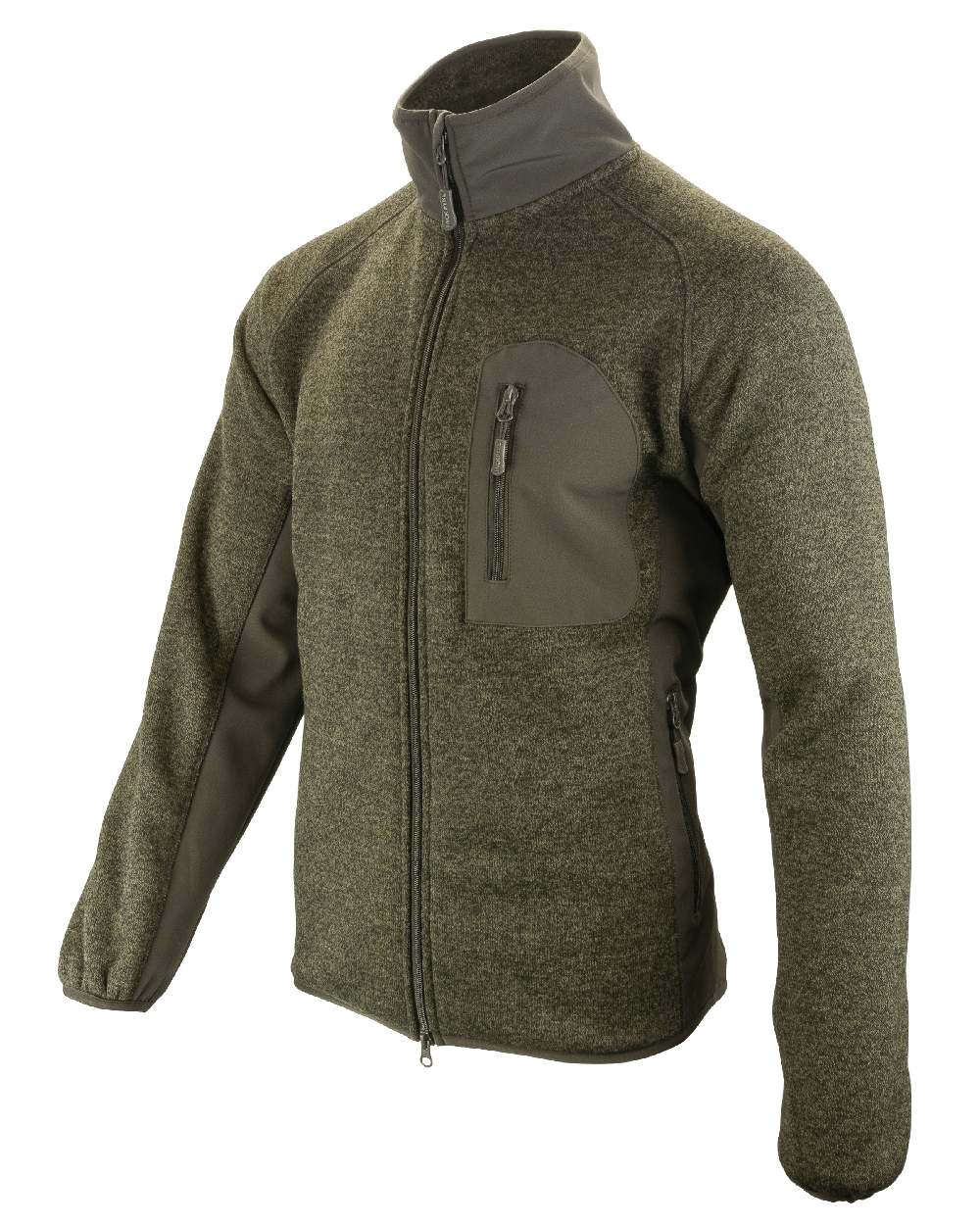 Green coloured Jack Pyke Weardale Knitted Jacket on white background