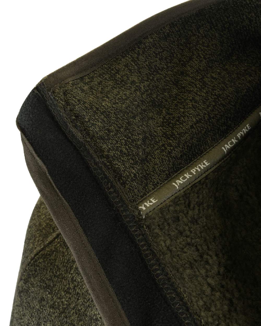 Green coloured Jack Pyke Weardale Knitted Jacket on white background